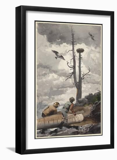 The Eagle's Nest, 1902 (W/C over Graphite on Cream Wove Paper)-Winslow Homer-Framed Giclee Print