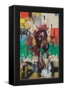 The ear is coming back (oil on canvas)-Aaron Bevan-Bailey-Framed Premier Image Canvas