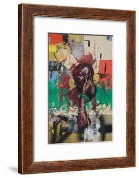 The ear is coming back (oil on canvas)-Aaron Bevan-Bailey-Framed Giclee Print