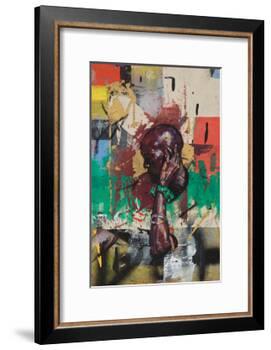 The ear is coming back (oil on canvas)-Aaron Bevan-Bailey-Framed Giclee Print