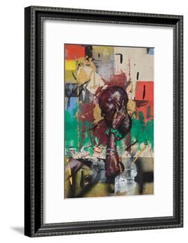 The ear is coming back (oil on canvas)-Aaron Bevan-Bailey-Framed Giclee Print