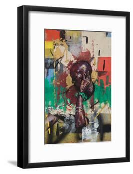 The ear is coming back (oil on canvas)-Aaron Bevan-Bailey-Framed Giclee Print