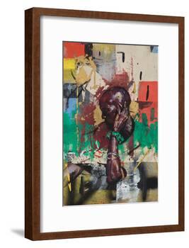 The ear is coming back (oil on canvas)-Aaron Bevan-Bailey-Framed Giclee Print