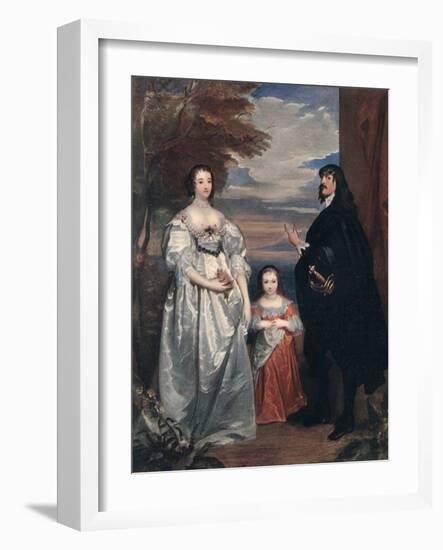 The Earl and Countess of Derby and Child, 1632-1641-Sir Anthony Van Dyck-Framed Giclee Print