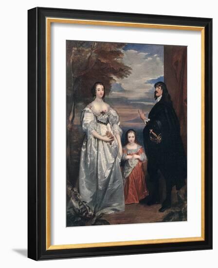 The Earl and Countess of Derby and Child, 1632-1641-Sir Anthony Van Dyck-Framed Giclee Print