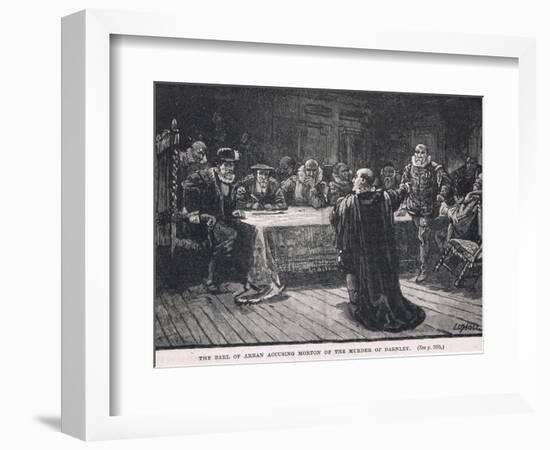 The Earl of Arran Accusing Morton of the Murder of Darnley 1581-William Brassey Hole-Framed Giclee Print