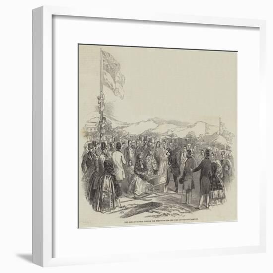 The Earl of Bondon Cutting the First Turf for the Cork and Bandon Railway-null-Framed Giclee Print
