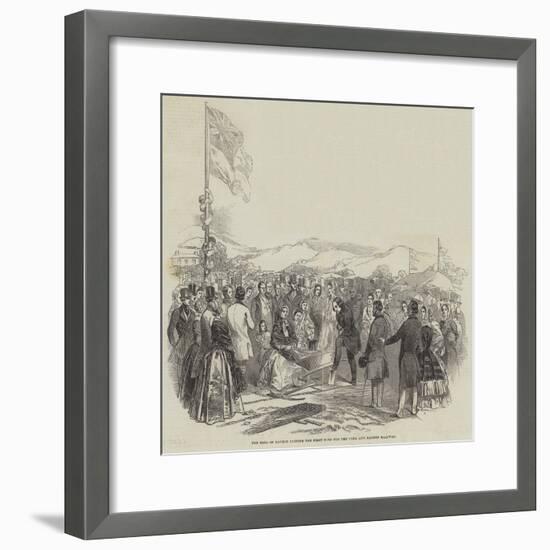 The Earl of Bondon Cutting the First Turf for the Cork and Bandon Railway-null-Framed Giclee Print