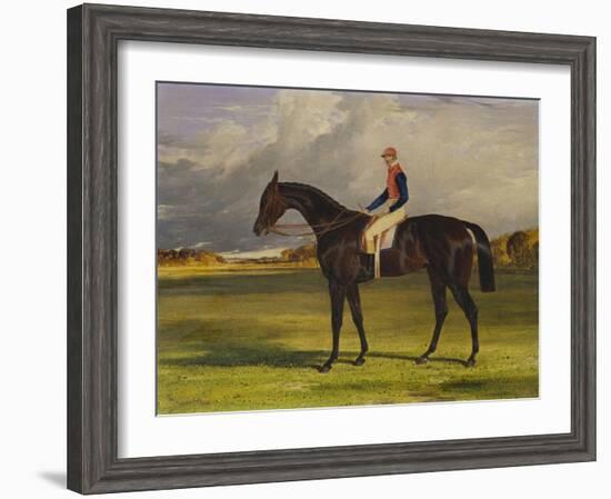 The Earl of Chesterfield's Filly 'Industry', with W. Scott Up, in a Landscape-John Frederick Herring I-Framed Giclee Print