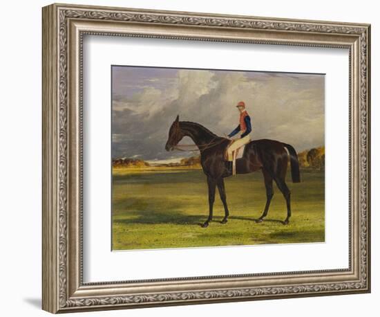 The Earl of Chesterfield's Filly 'Industry', with W. Scott Up, in a Landscape-John Frederick Herring I-Framed Giclee Print