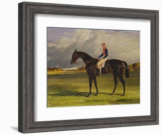 The Earl of Chesterfield's Filly 'Industry', with W. Scott Up, in a Landscape-John Frederick Herring I-Framed Giclee Print