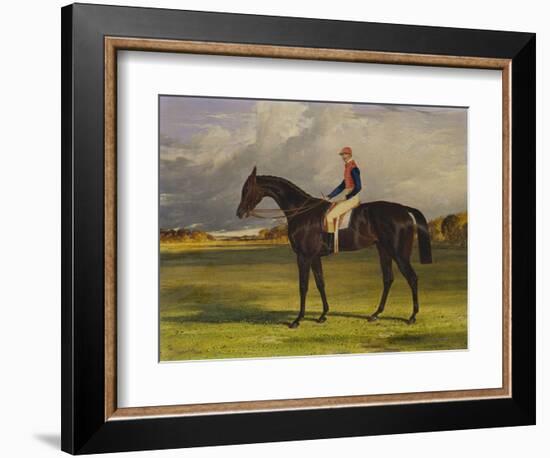 The Earl of Chesterfield's Filly 'Industry', with W. Scott Up, in a Landscape-John Frederick Herring I-Framed Giclee Print