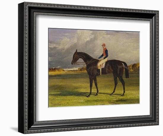 The Earl of Chesterfield's Filly 'Industry', with W. Scott Up, in a Landscape-John Frederick Herring I-Framed Giclee Print