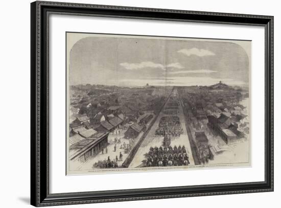 The Earl of Elgin's Entrance into Pekin on the 24 October Last to Sign the Treaty of Peace Between-null-Framed Giclee Print