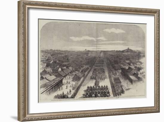 The Earl of Elgin's Entrance into Pekin on the 24 October Last to Sign the Treaty of Peace Between-null-Framed Giclee Print