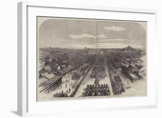 The Earl of Elgin's Entrance into Pekin on the 24 October Last to Sign the Treaty of Peace Between-null-Framed Giclee Print