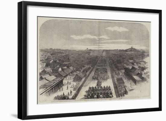 The Earl of Elgin's Entrance into Pekin on the 24 October Last to Sign the Treaty of Peace Between-null-Framed Giclee Print