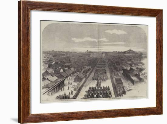 The Earl of Elgin's Entrance into Pekin on the 24 October Last to Sign the Treaty of Peace Between-null-Framed Giclee Print