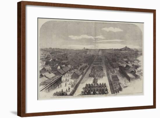 The Earl of Elgin's Entrance into Pekin on the 24 October Last to Sign the Treaty of Peace Between-null-Framed Giclee Print