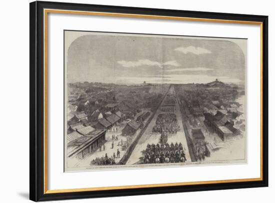 The Earl of Elgin's Entrance into Pekin on the 24 October Last to Sign the Treaty of Peace Between-null-Framed Giclee Print