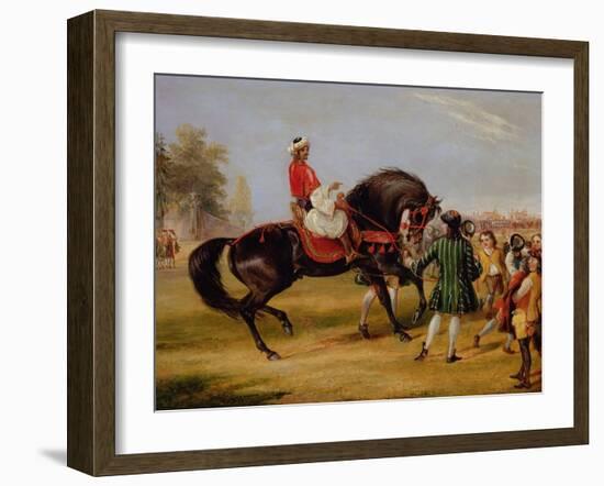 The Earl of Godolphin's 'scham' with an Arab Up, 1845-Francis Calcraft Turner-Framed Giclee Print
