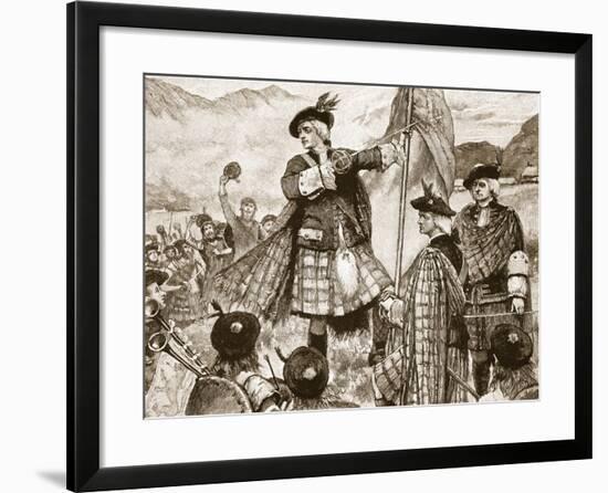 The Earl of Mar Raising the Pretender's Standard-null-Framed Giclee Print