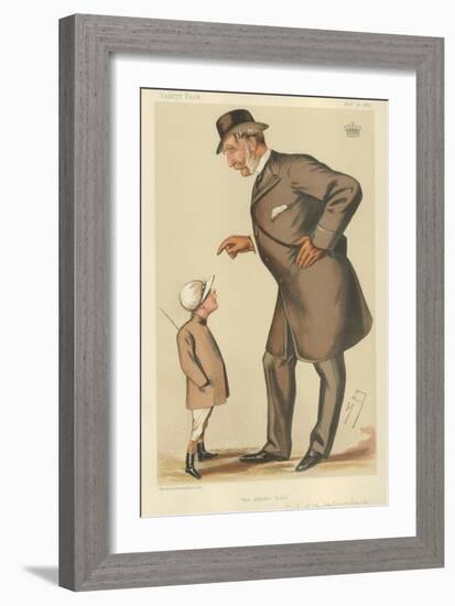 The Earl of Westmoreland, the Affable Earl, 10 November 1883, Vanity Fair Cartoon-Sir Leslie Ward-Framed Giclee Print