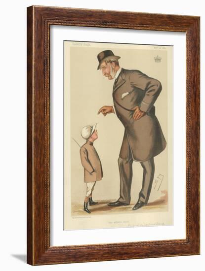 The Earl of Westmoreland, the Affable Earl, 10 November 1883, Vanity Fair Cartoon-Sir Leslie Ward-Framed Giclee Print