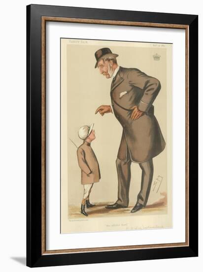 The Earl of Westmoreland, the Affable Earl, 10 November 1883, Vanity Fair Cartoon-Sir Leslie Ward-Framed Giclee Print