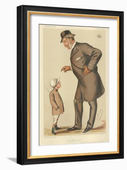 The Earl of Westmoreland, the Affable Earl, 10 November 1883, Vanity Fair Cartoon-Sir Leslie Ward-Framed Giclee Print