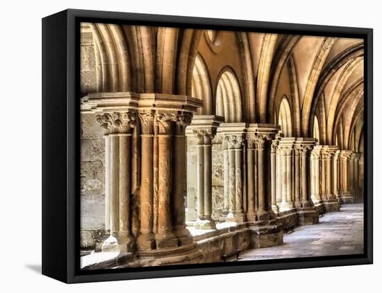 The early 12 century cloister in the old Cathedral (Se Velha).-Julie Eggers-Framed Premier Image Canvas