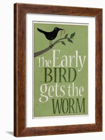 The Early Bird Gets the Worm-null-Framed Art Print