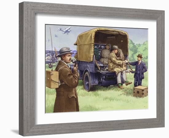 The Early Days of Outside Broadcasting for the BBC-Pat Nicolle-Framed Giclee Print