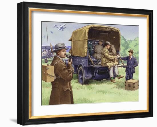 The Early Days of Outside Broadcasting for the BBC-Pat Nicolle-Framed Giclee Print