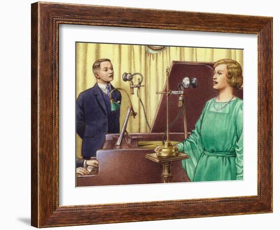 The Early Days of Studio Broadcasting at the Bbc-Pat Nicolle-Framed Giclee Print