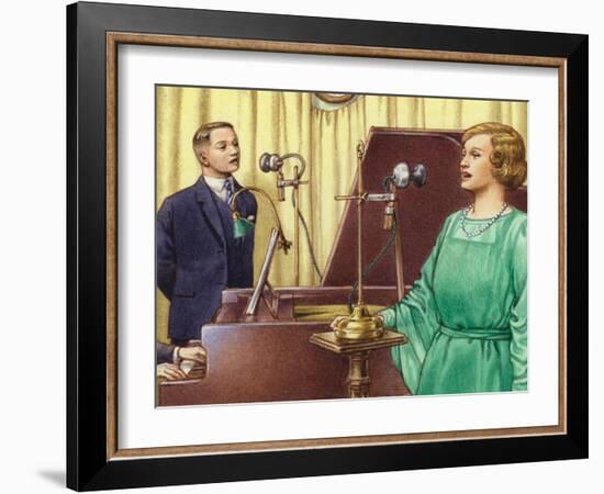 The Early Days of Studio Broadcasting at the Bbc-Pat Nicolle-Framed Giclee Print