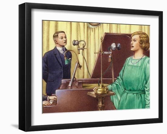 The Early Days of Studio Broadcasting at the Bbc-Pat Nicolle-Framed Giclee Print