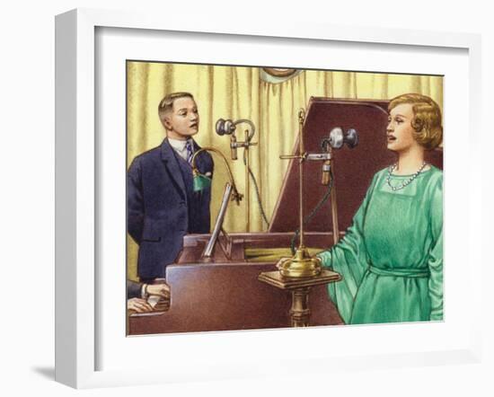 The Early Days of Studio Broadcasting at the Bbc-Pat Nicolle-Framed Giclee Print