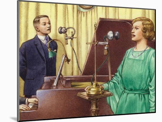 The Early Days of Studio Broadcasting at the Bbc-Pat Nicolle-Mounted Giclee Print