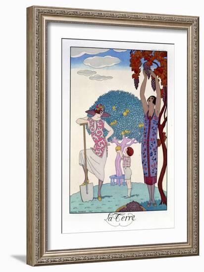 The Earth, 1925-Georges Barbier-Framed Giclee Print