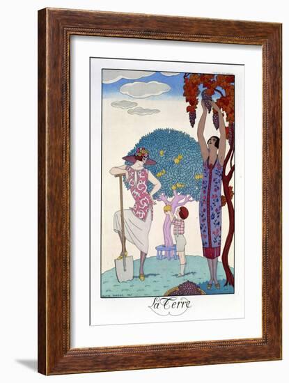 The Earth, 1925-Georges Barbier-Framed Giclee Print