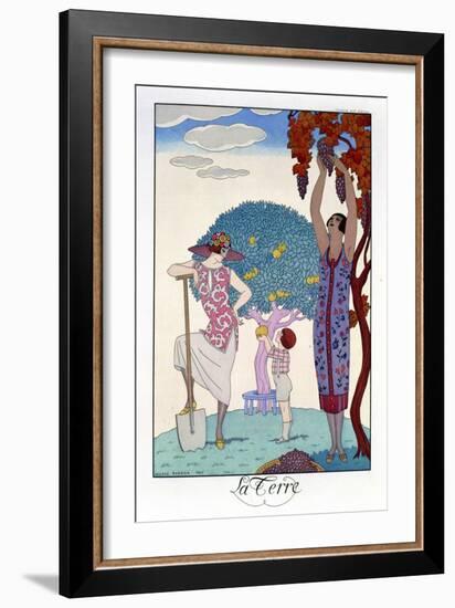 The Earth, 1925-Georges Barbier-Framed Giclee Print