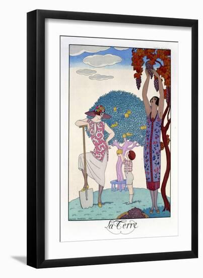 The Earth, 1925-Georges Barbier-Framed Giclee Print