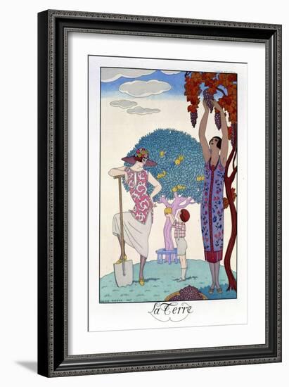 The Earth, 1925-Georges Barbier-Framed Giclee Print