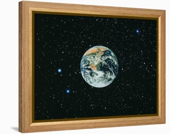 The Earth Seen From Apollo 17-null-Framed Premier Image Canvas