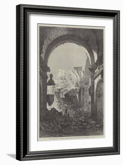 The Earthquake at Arequipa, Peru, Ruins of the Church of St Domingo-Samuel Read-Framed Giclee Print