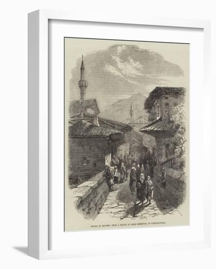 The Earthquake at Constantinople-James Robertson-Framed Giclee Print