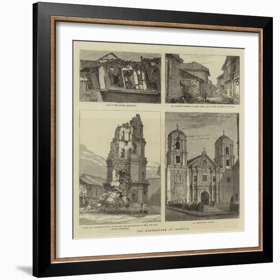 The Earthquake at Manilla-null-Framed Giclee Print