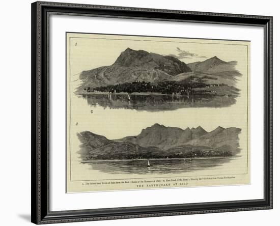 The Earthquake at Scio-null-Framed Giclee Print