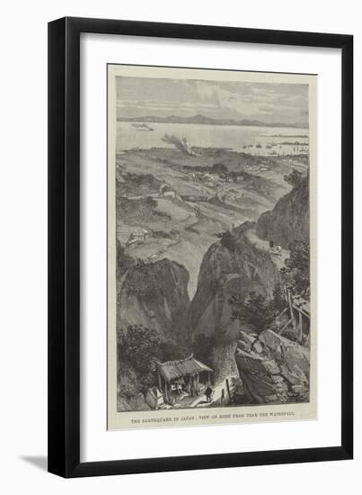 The Earthquake in Japan, View of Kobe from Near the Waterfall-null-Framed Giclee Print